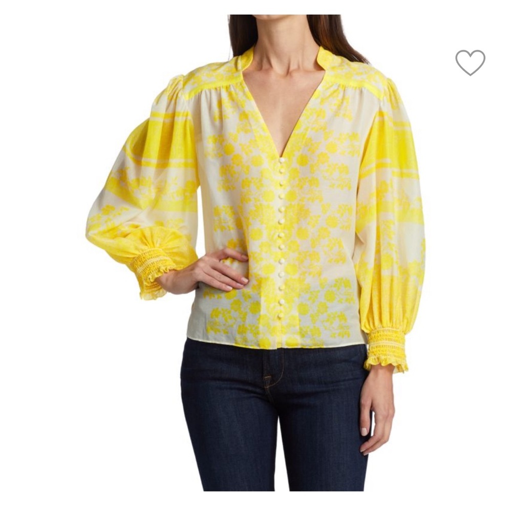 💖Alice and Olivia Blouse💖 Silk & Cotton Fabric 💖 Size Small💕Excellent Loved!